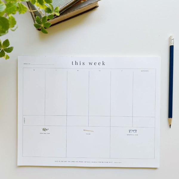 This Week-Weekly Planner Notepad