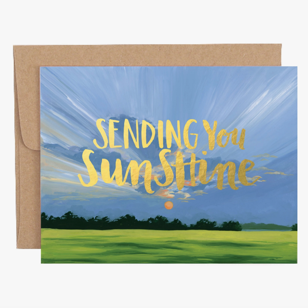 Sending Sunshine Landscape Greeting Card