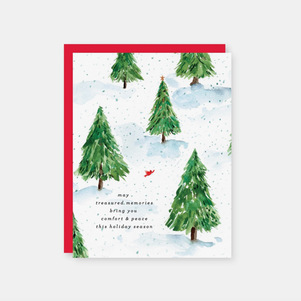 Cardinal in the Forest Card