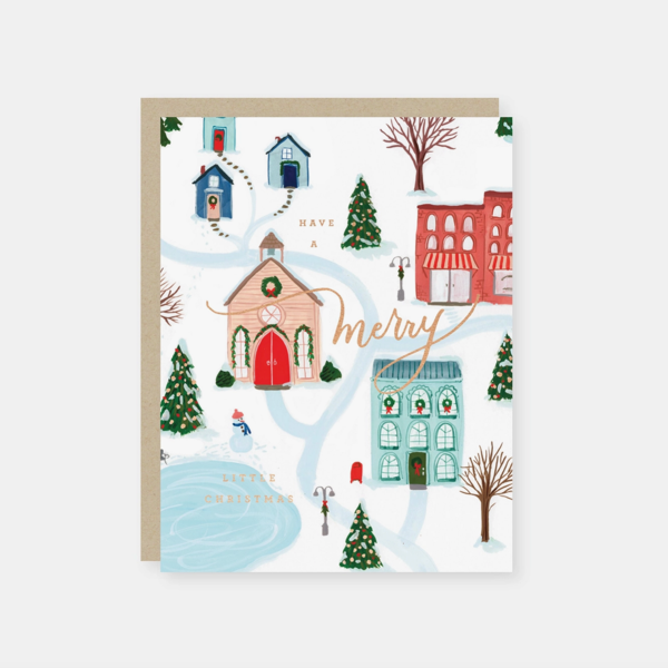 Merry Winter Scene Holiday Card- Boxed Set