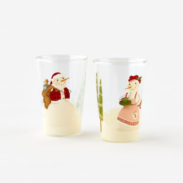 Snowman Juice Glass