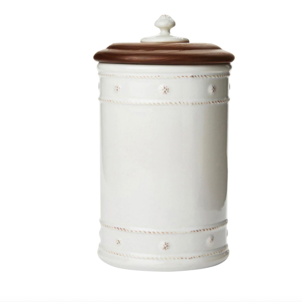 Berry & Thread 10" Canister w/ Wooden Lid