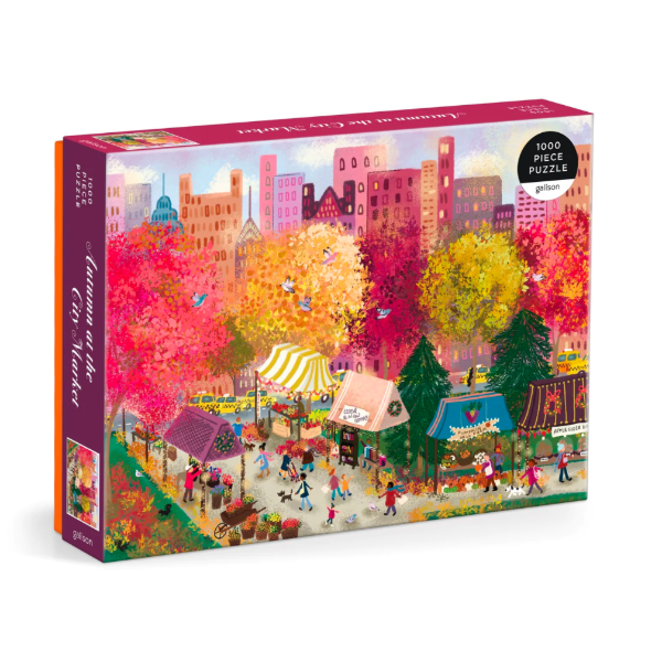 Autumn at the City Market 1000 Pc. Puzzle