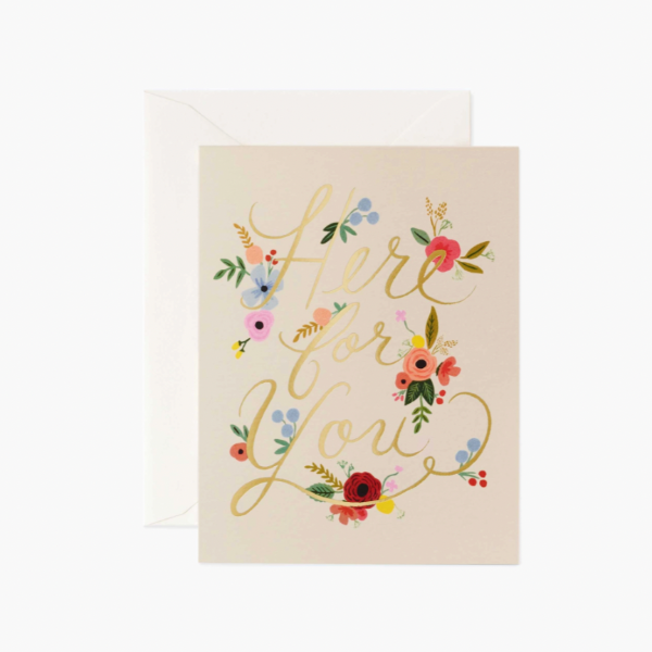 Floral Here for You Card