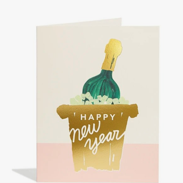Champagne New Year's Card