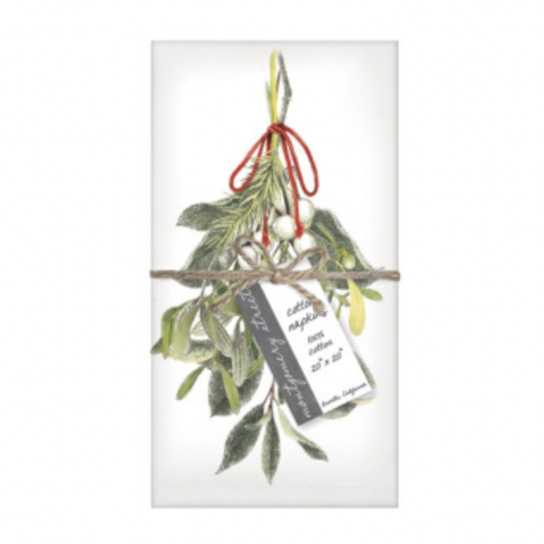 Mistletoe Bunch Napkins Set/4