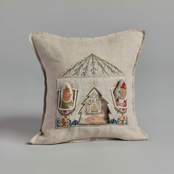 North Pole Santa's House Pocket Pillow