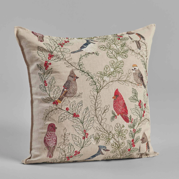 Winter Birds Pillow