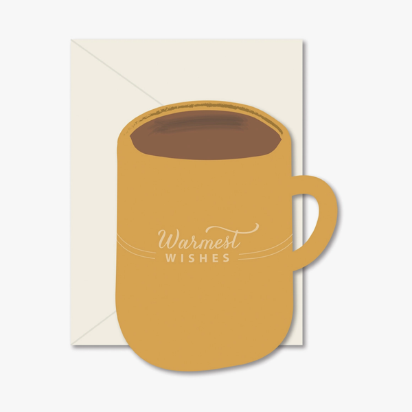 Warmest Wishes Coffee Mug Greeting Card