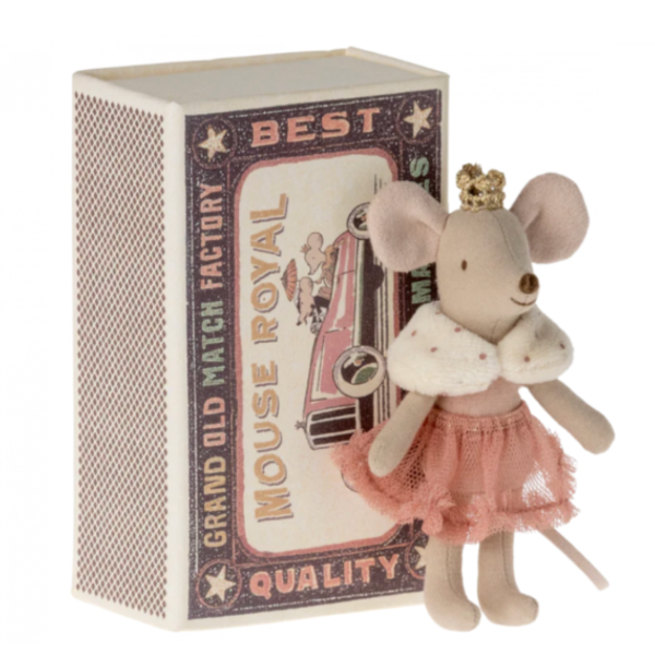 Princess Little Sister Mouse in Matchbox - Rose