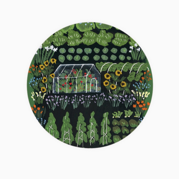 Garden Greenhouse Coaster Set/4