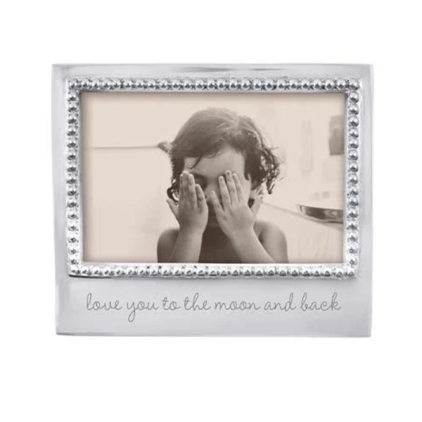 Love You to the Moon and Back Beaded 4x6 Frame