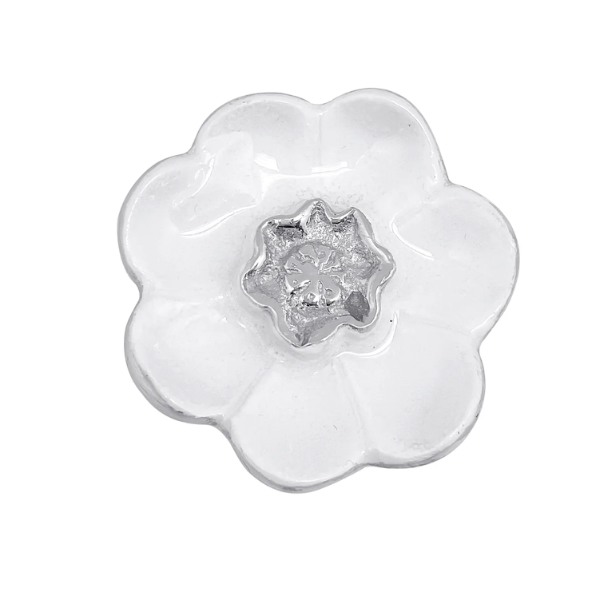 White Flower Napkin Weight