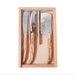 Laguiole 3-Piece Olivewood Boxed Cheese Set