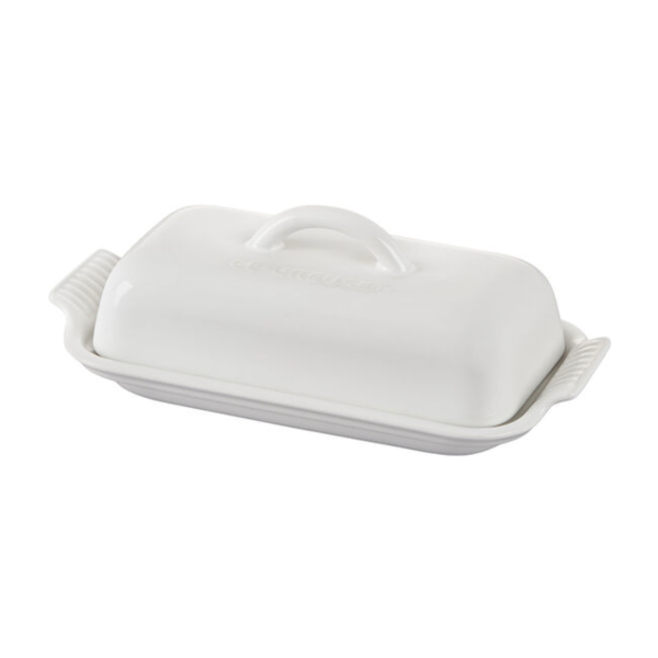 Heritage Butter Dish - White