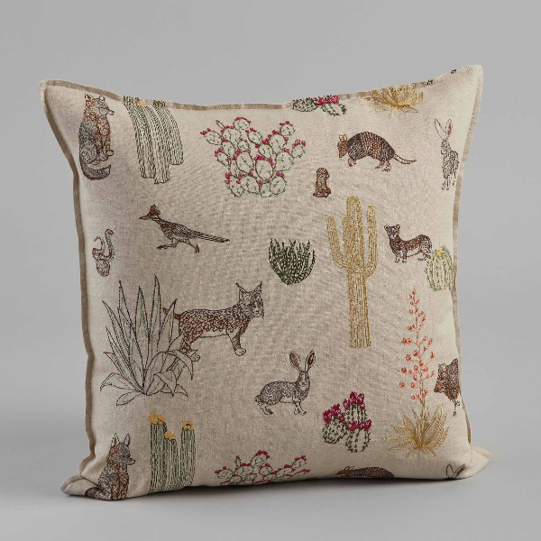 Saguaro Desert Friends Pillow