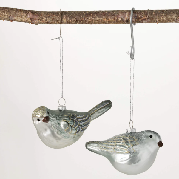 Bird Glass Ornament