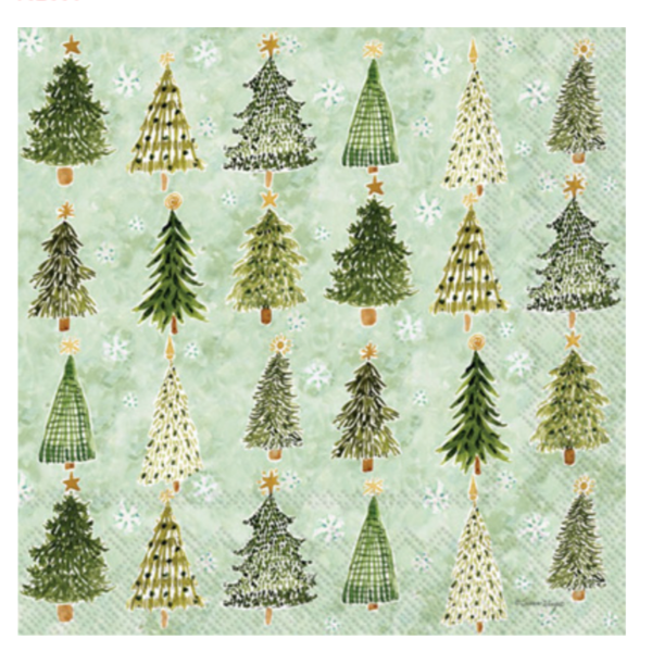 Christmas Tree Luncheon Napkin