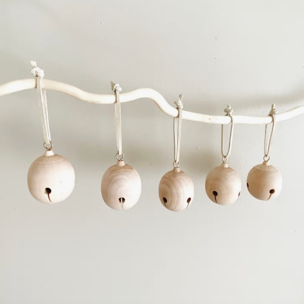 Wooden Jingle Bell Ornament