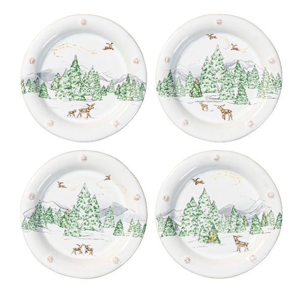 Berry & Thread North Pole Cocktail Plate Set/4