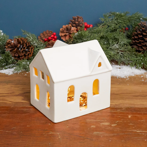 Stoneware Village House Medium