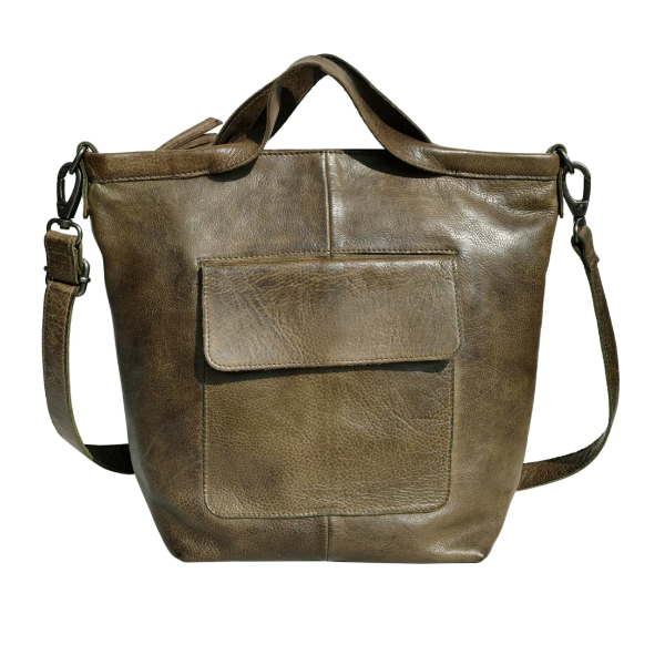 Bianca Moss Leather Tote