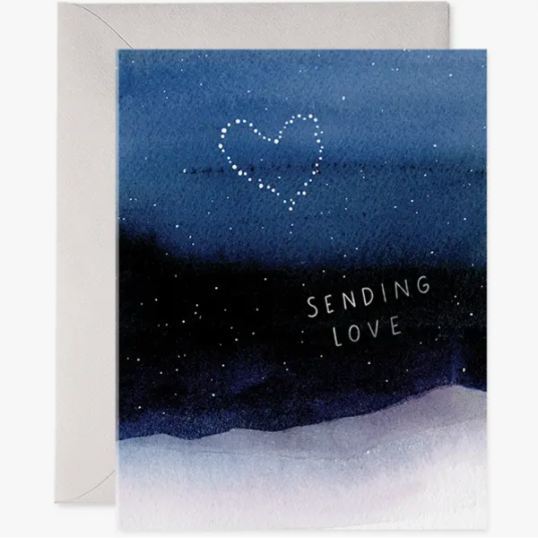 Night Sky Sending Love Card