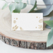 Golden Winter Pinecone Placecards