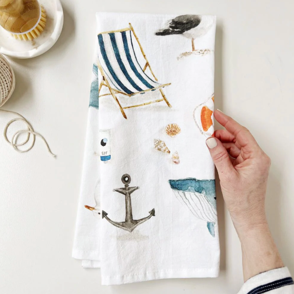 Seaside Tea Towel