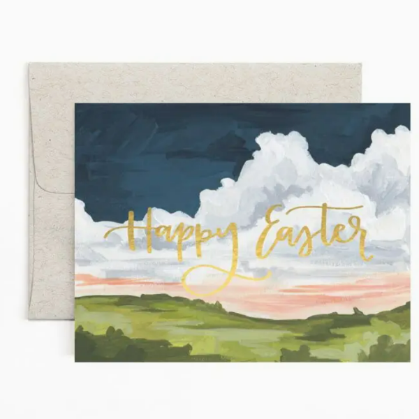 Easter Landscape Greeting Card