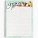 In the Garden Grocery Notepad