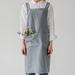 Blue Fog Linen Crossback Apron