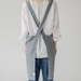 Blue Fog Linen Crossback Apron