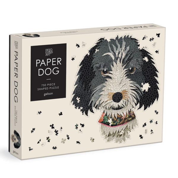Paper Dog 750 Piece Shaped Puzzle