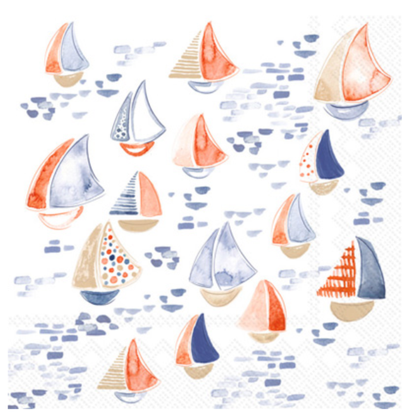 Nantucket Sailboat Cocktail Napkins