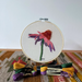 DIY Embroidery Kit: Coneflower