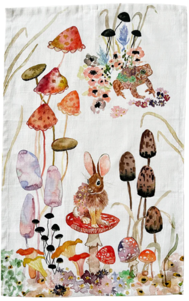 Flora Bunny Tea Towel