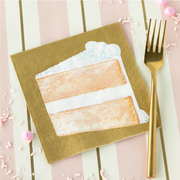 Cake Slice Cocktail Napkins