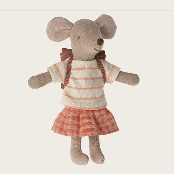 Big Sister Tricycle Mouse - Coral