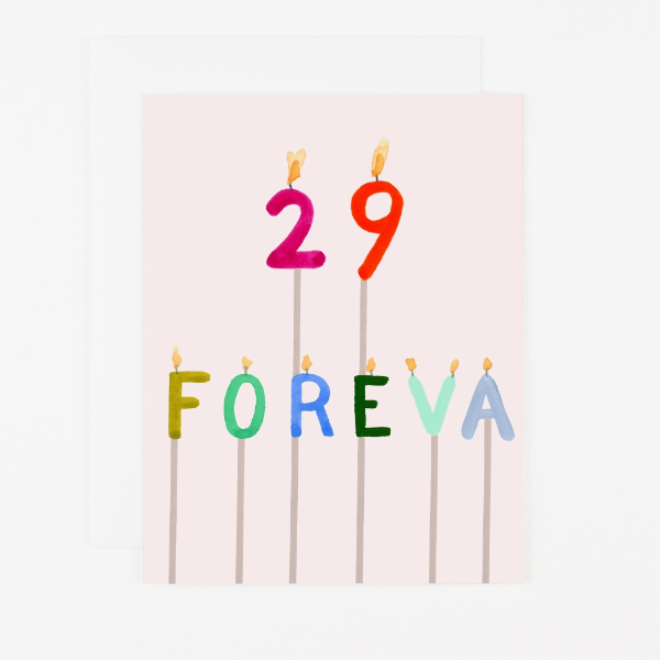 29 Foreva Candles Birthday Card