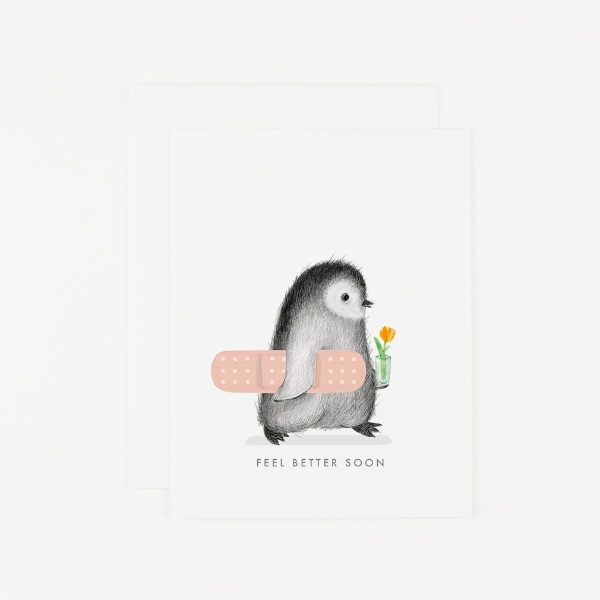 Feel Better Penguin Card