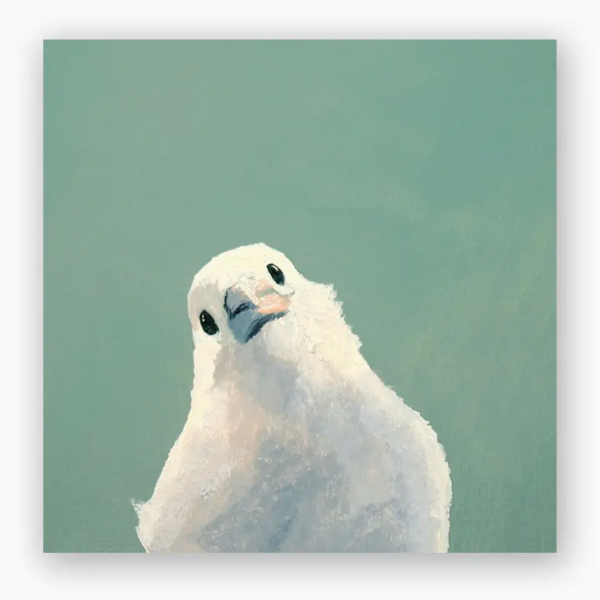 White Songbird Wall Art