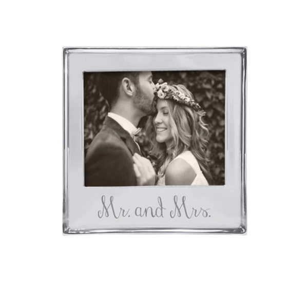 Mr. & Mrs. Beaded 5x7 Signature Frame