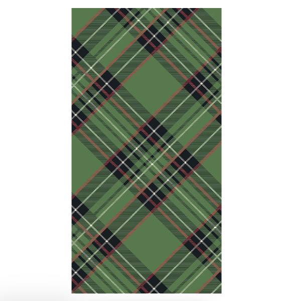 Green Plaid Guest Napkins