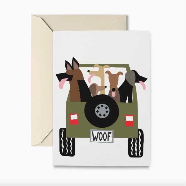 Jeep Dogs Boxed Notecards