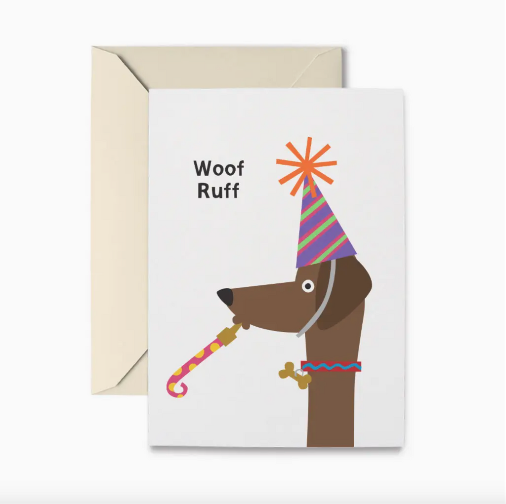 Woof Ruff Birthday Card