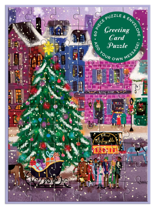 Christmas Square Greeting Card Puzzle