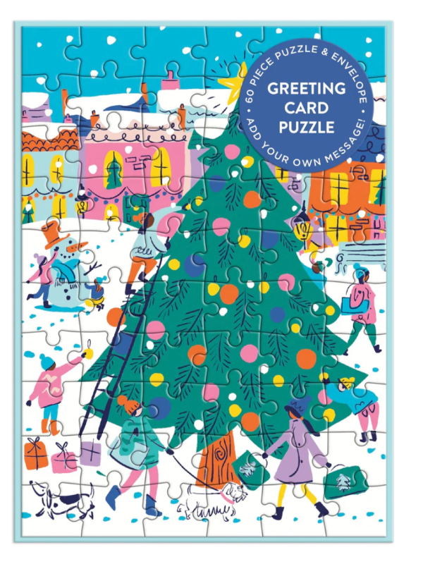 Merry & Bright Greeting Card Puzzle