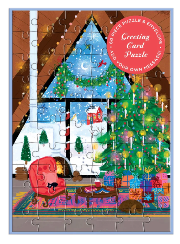 Cozy Cabin Greeting Card Puzzle