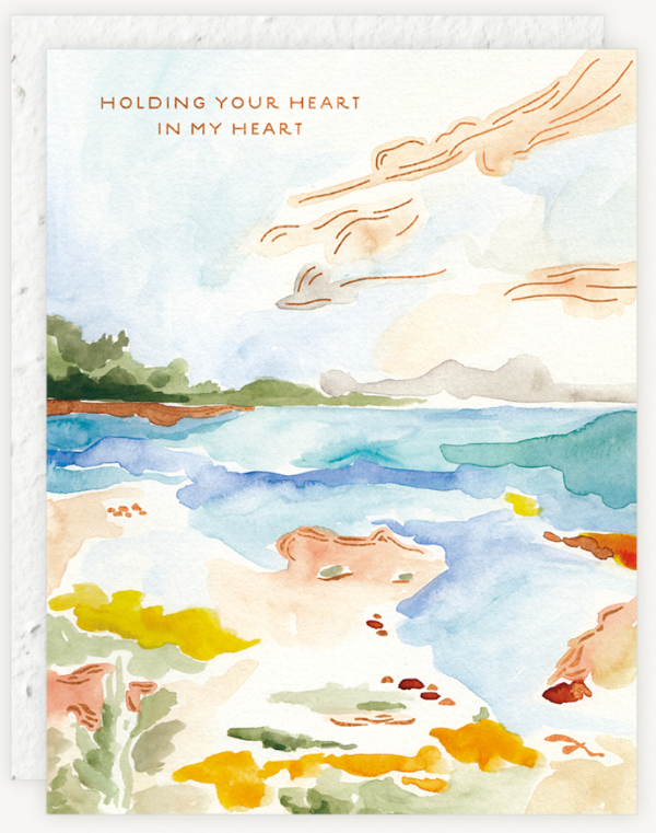 Holding Your Heart Sympathy Card